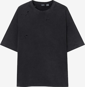 Pull&Bear Shirt in Zwart: voorkant