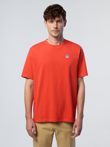 T-Shirt North Sails en rouge : devant