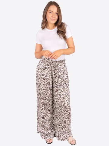 Wide Leg Pantalon 'Penelope' Seasons of April en marron