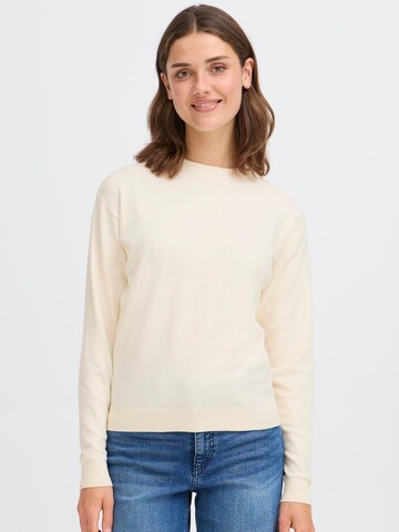 Oxmo Sweater ' OXISCANNY LS ' in Beige
