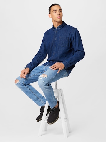 ESPRIT Regular fit Button Up Shirt in Blue