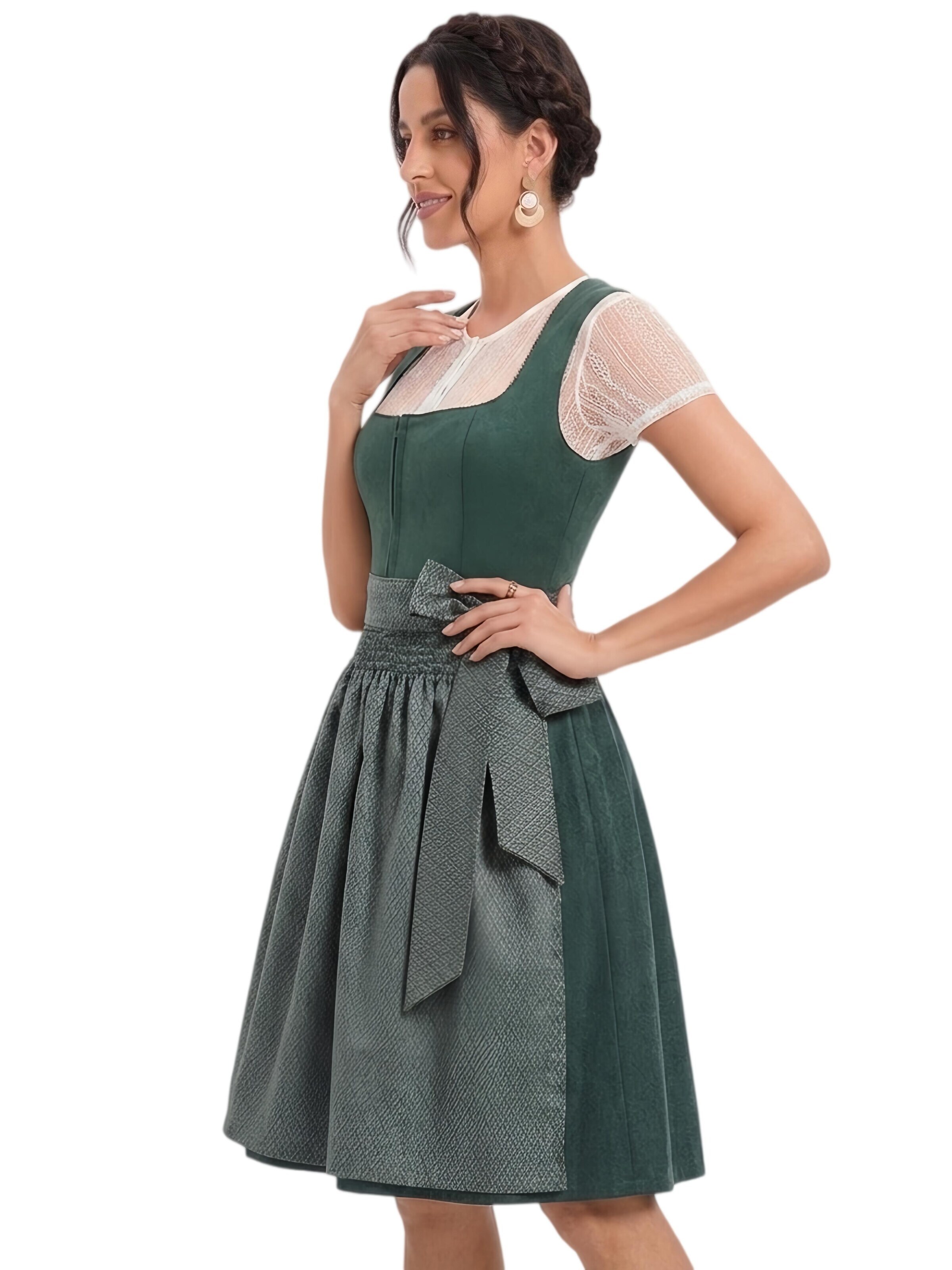 Yesfashion Dirndl in Green