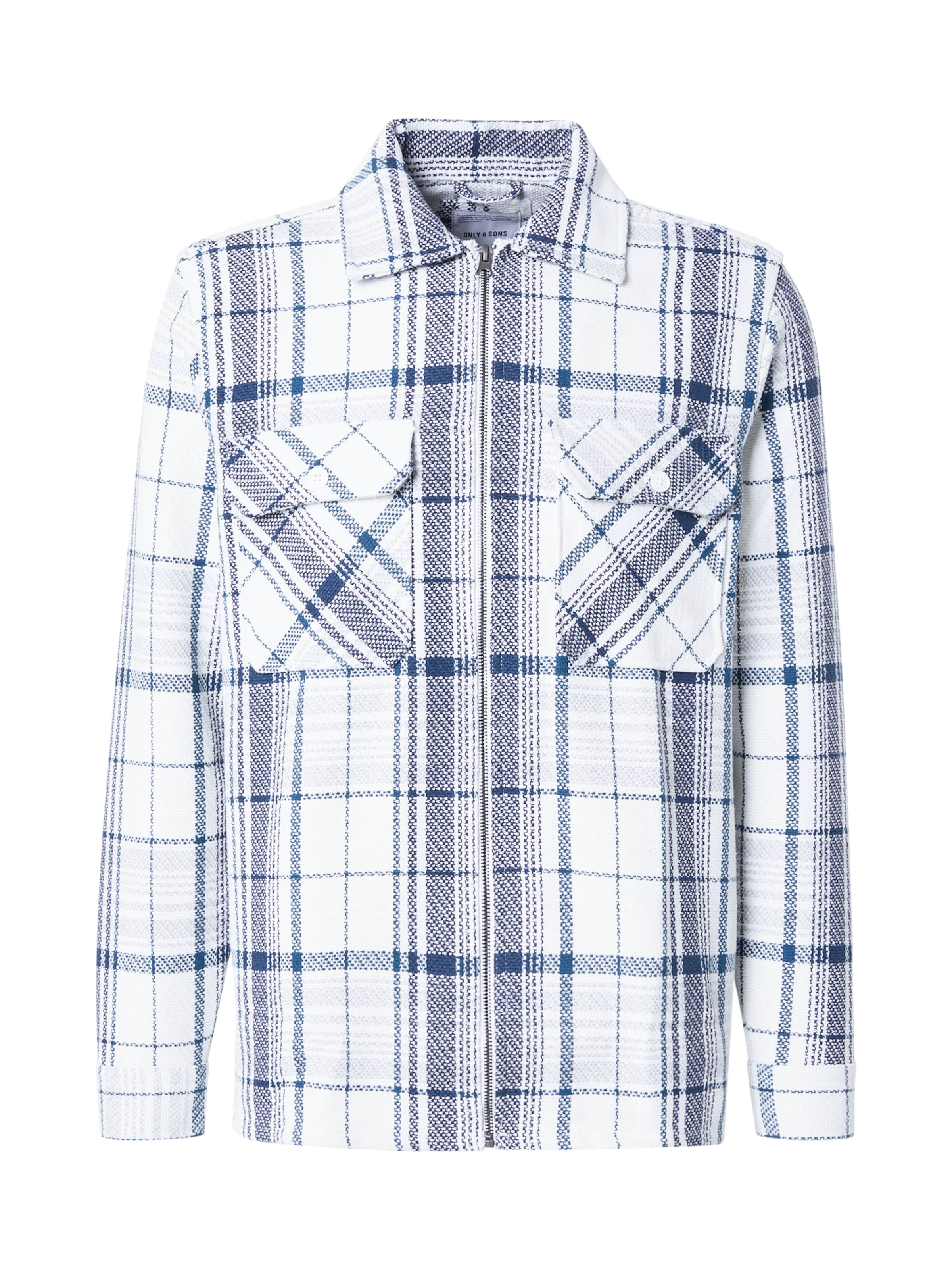 Only & Sons Демисезонная куртка 'ONSPRESTON' в Белый: спереди