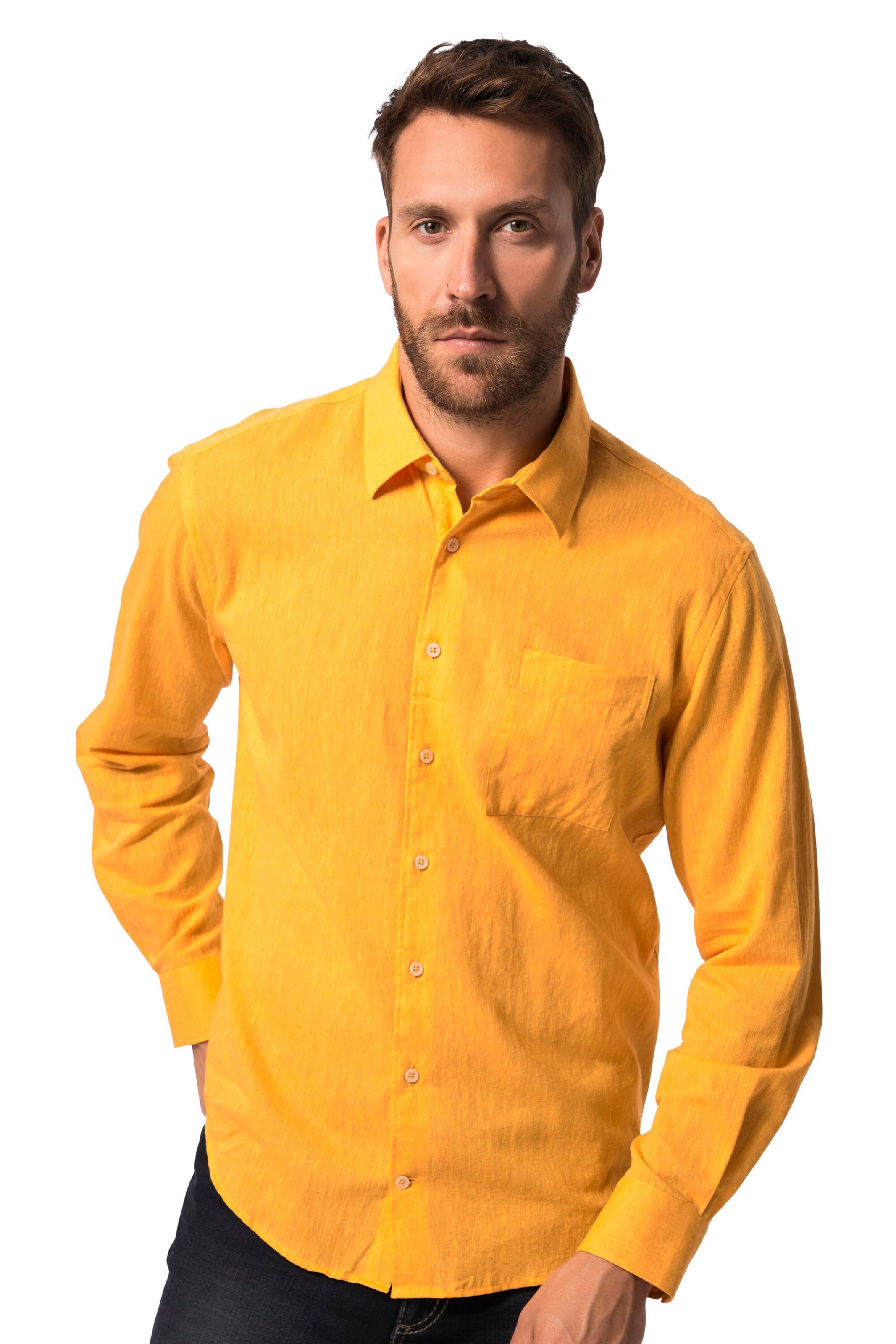 Coupe regular Chemise JP1880 en orange : devant