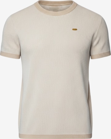 T-Shirt Ombre en beige : devant