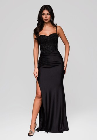 Ombre Kleid 'Serena' in Schwarz
