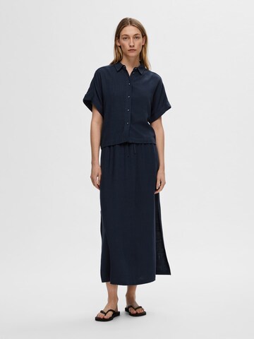 Jupe SELECTED en bleu