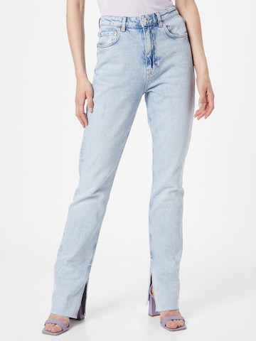 Gina Tricot Regular Jeans in Blauw: voorkant