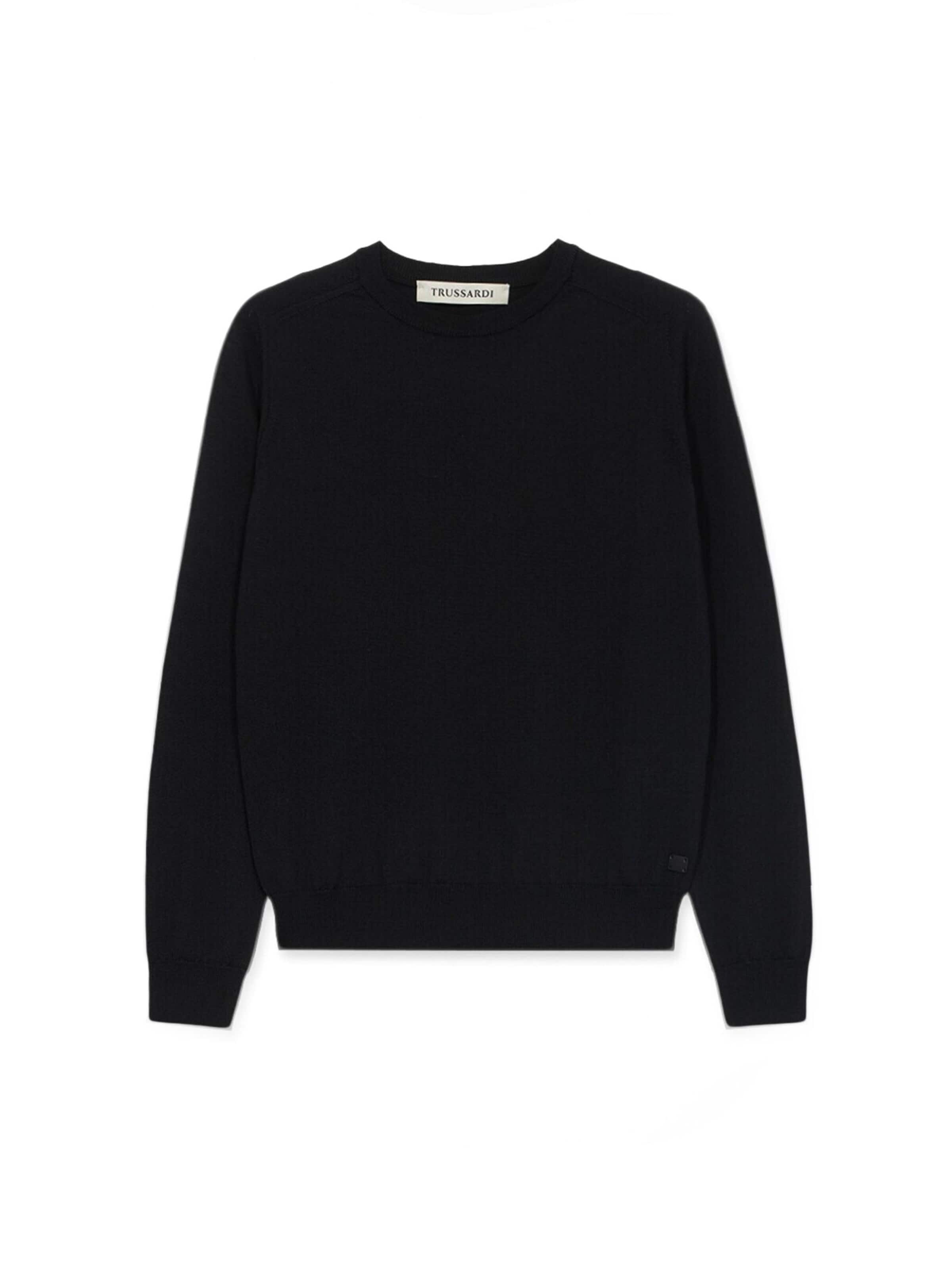 Trussardi Pullover‌‌‌‌‌‌‌‌‌ in Schwarz: Vorderseite
