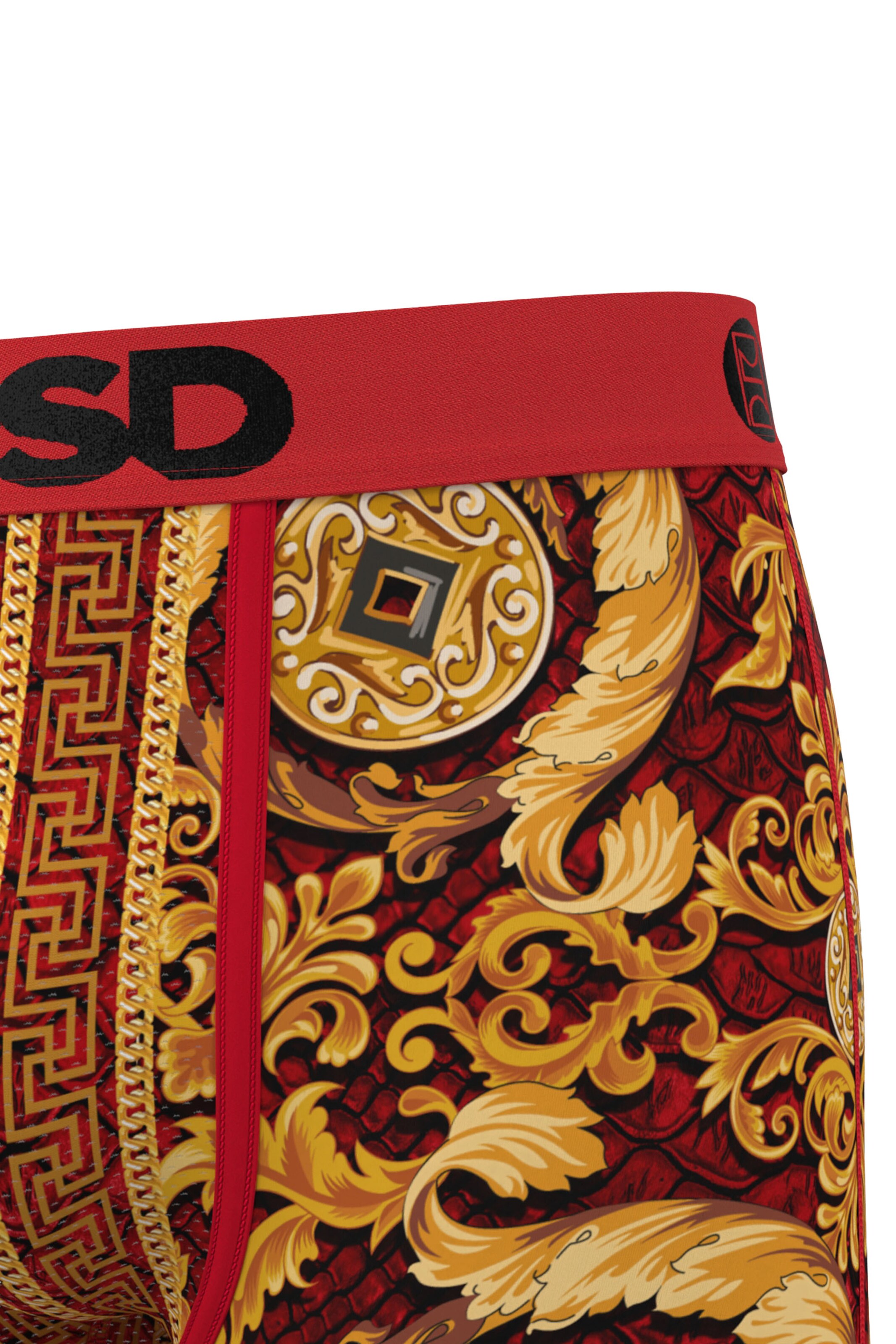 PSD Boxer shorts 'Regal Snake' in Red