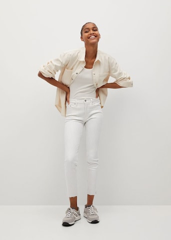 Skinny Jean 'Isa' MANGO en blanc