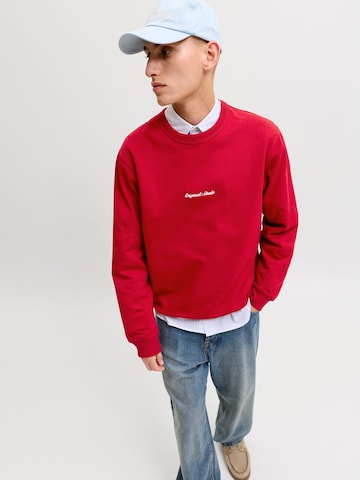 Sweat-shirt JACK & JONES en rouge