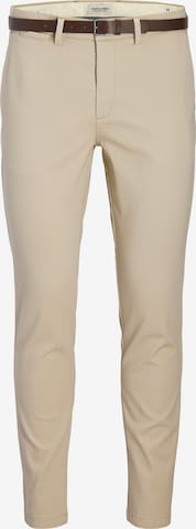 JACK & JONES Chino Pants in Beige: front