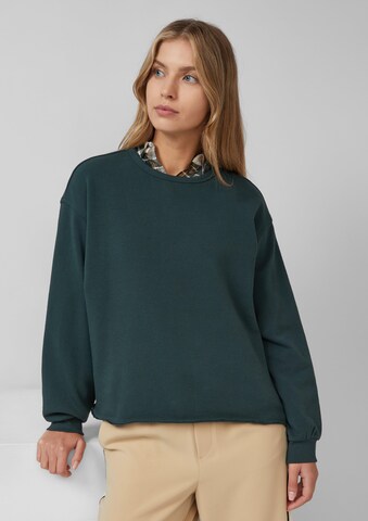 s.Oliver Sweatshirt in Groen: voorkant