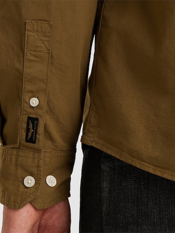PME Legend Regular fit Overhemd 'American Classic shirt' in Bruin