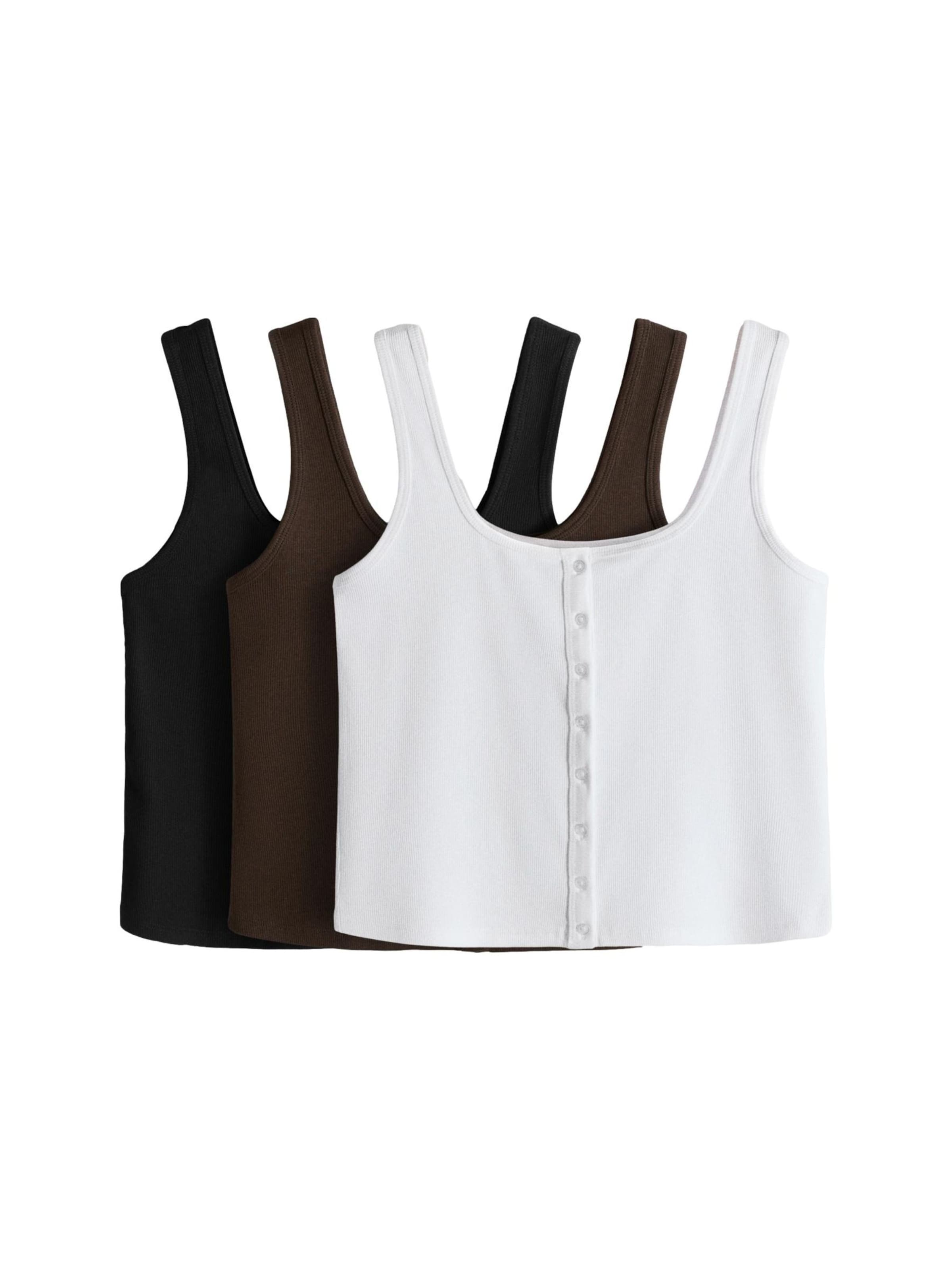 Tops en tricot The Set en marron : devant