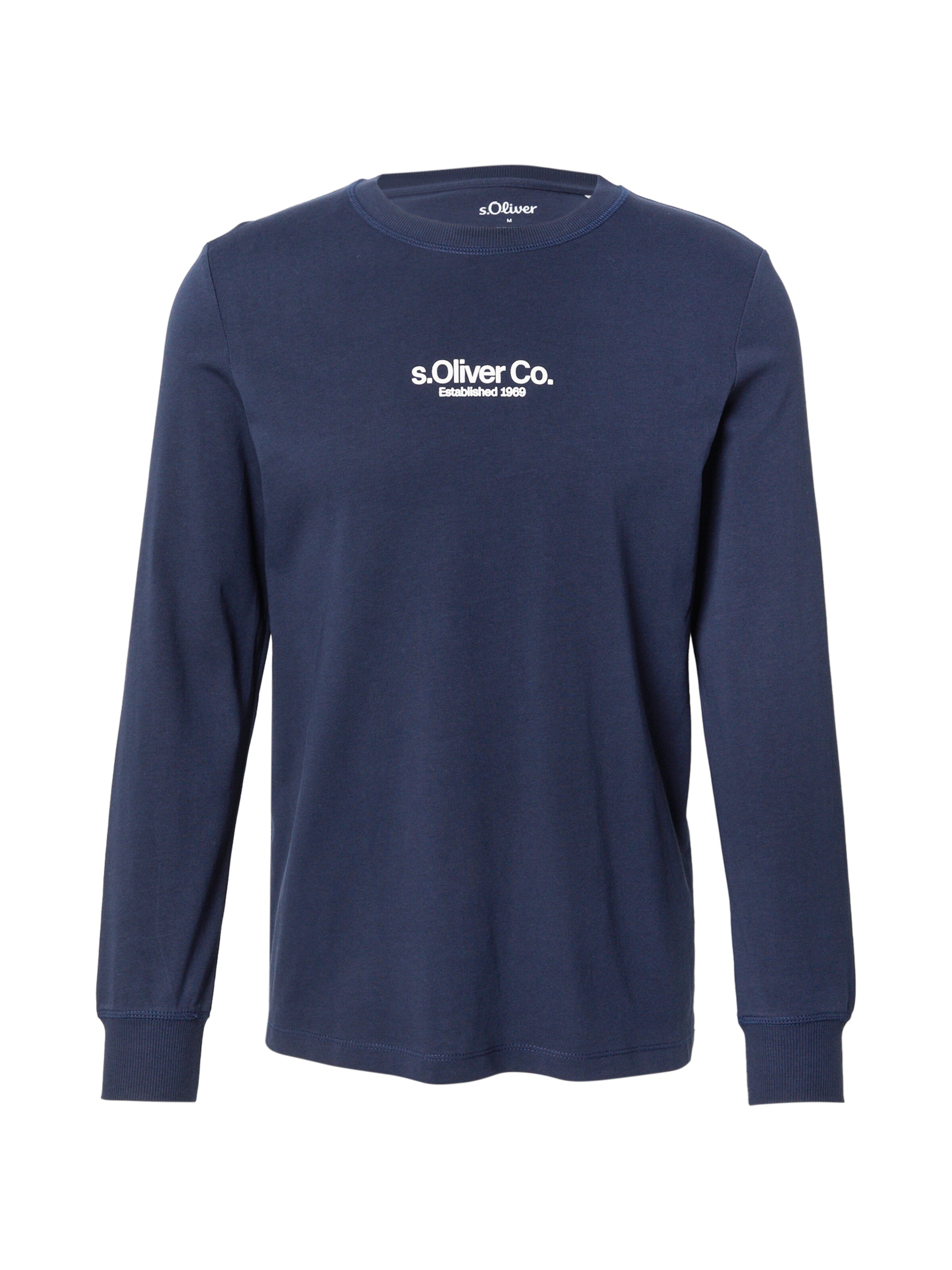 s.Oliver T-shirt i blå: framsida