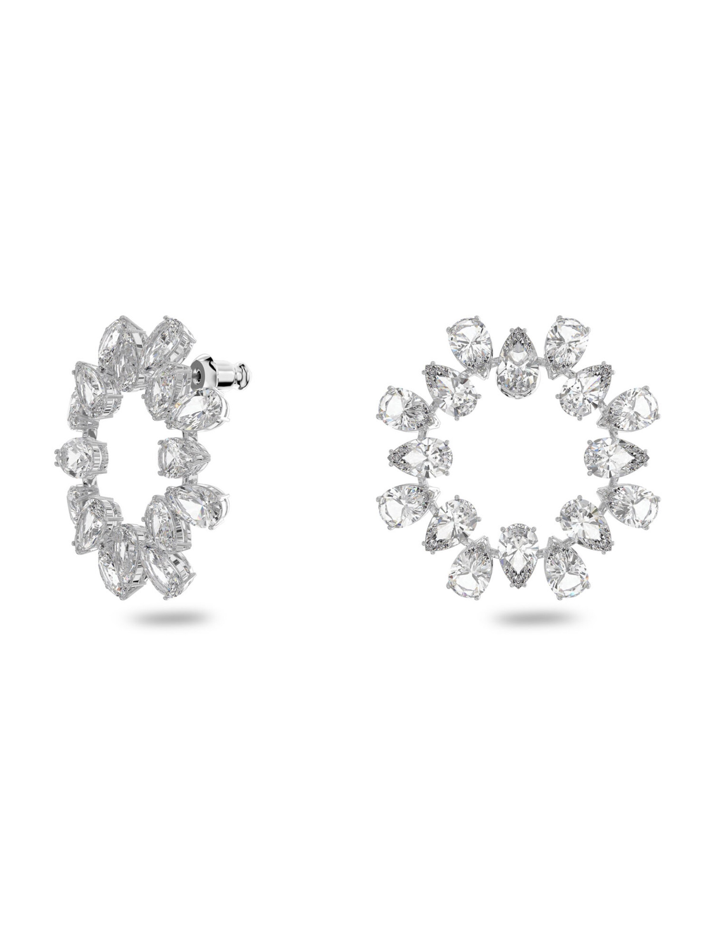 Swarovski Náušnice 'Matrix' - Biela