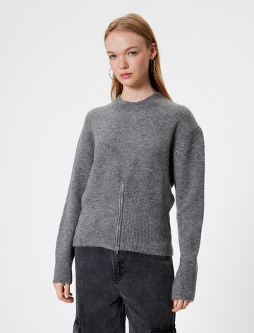 Koton Sweatshirt in Grijs: voorkant