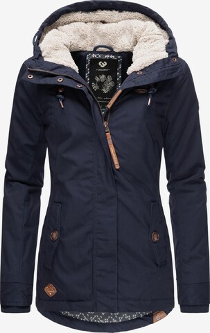 Ragwear Winter Jacket 'Monade II' in Blue