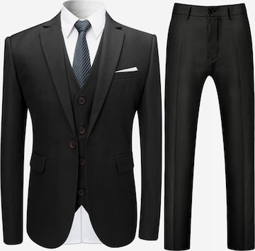 Youthup Anzug in Schwarz: Vorderseite