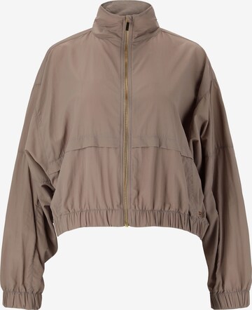 Athlecia Athletic Jacket 'THARBIA' in Beige: front