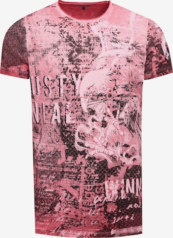 Rusty Neal Shirt in Rood: voorkant