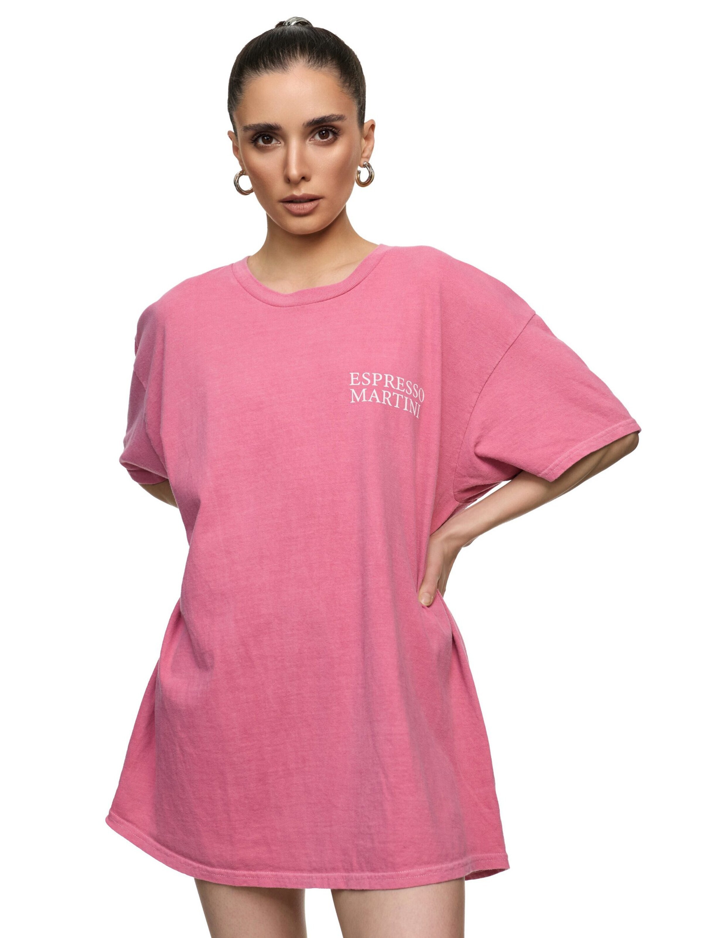 Worldclassca Oversizeshirt 'Espresso Martini'‌‌‌ in Pink: Vorderseite