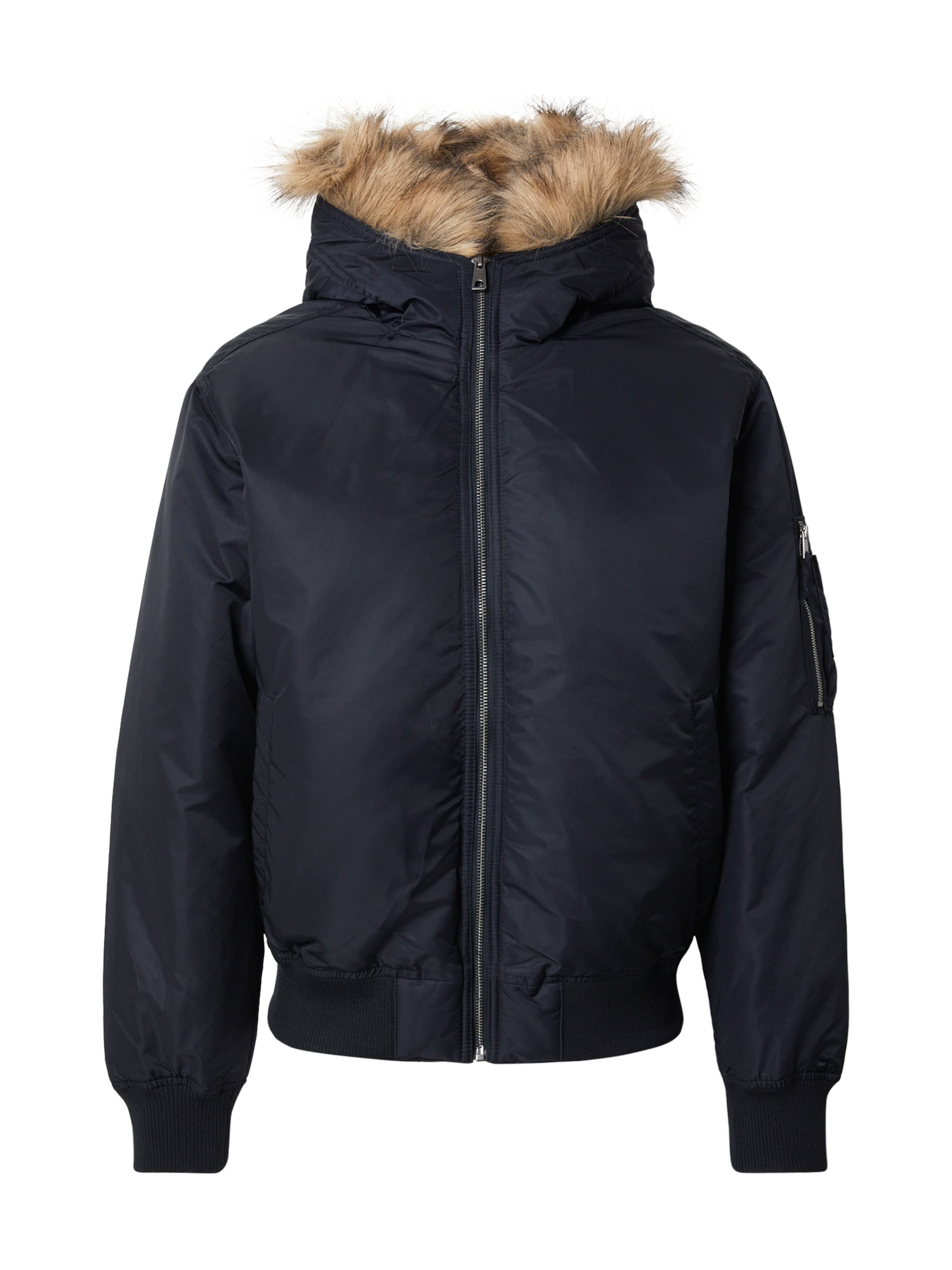 HOLLISTER Talvitakki värissä musta: etupuoli