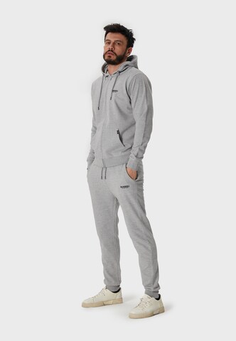Oldskull Zip-Up Hoodie 'Basic Osk Logo' in Grey