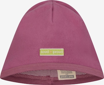 loud + proud Beanie in Purple: front