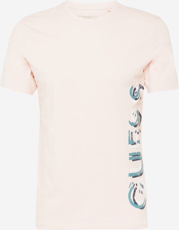 GUESS - Camiseta en rosa: frente