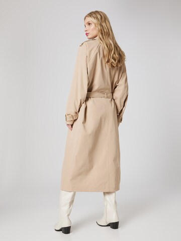 Hoermanseder x About You Between-seasons coat 'Fee' in Beige