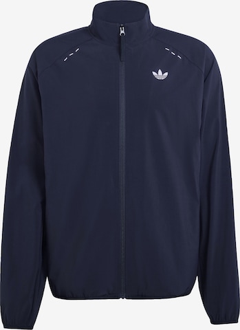 ADIDAS ORIGINALS - Casaco meia-estação 'Tech Trefoil Essentials' em preto: frente