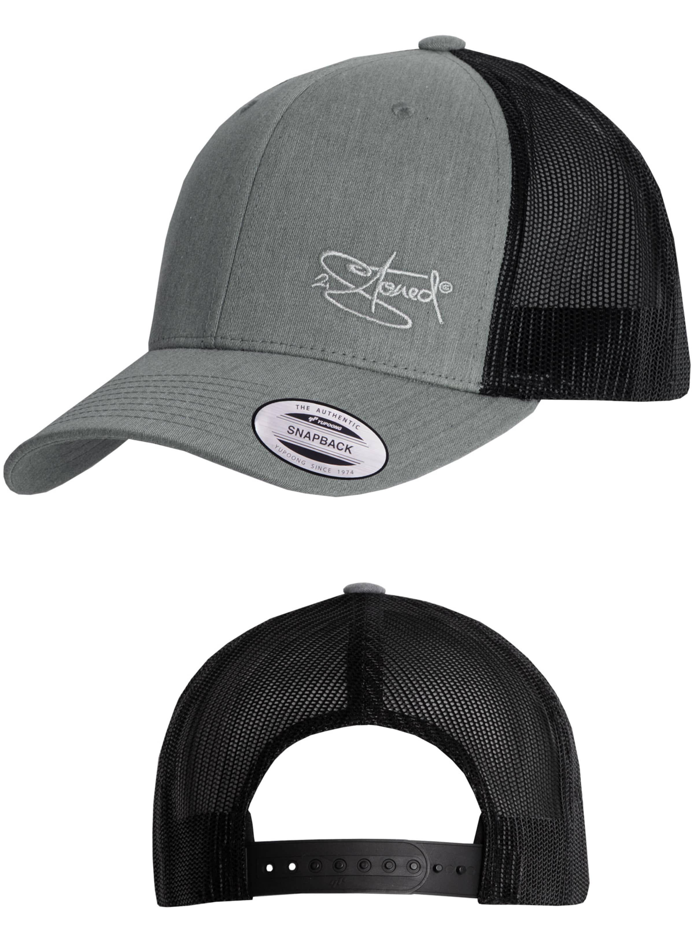 2Stoned Cap 'Flexfit Trucker Retro 2-Tone' in Grey