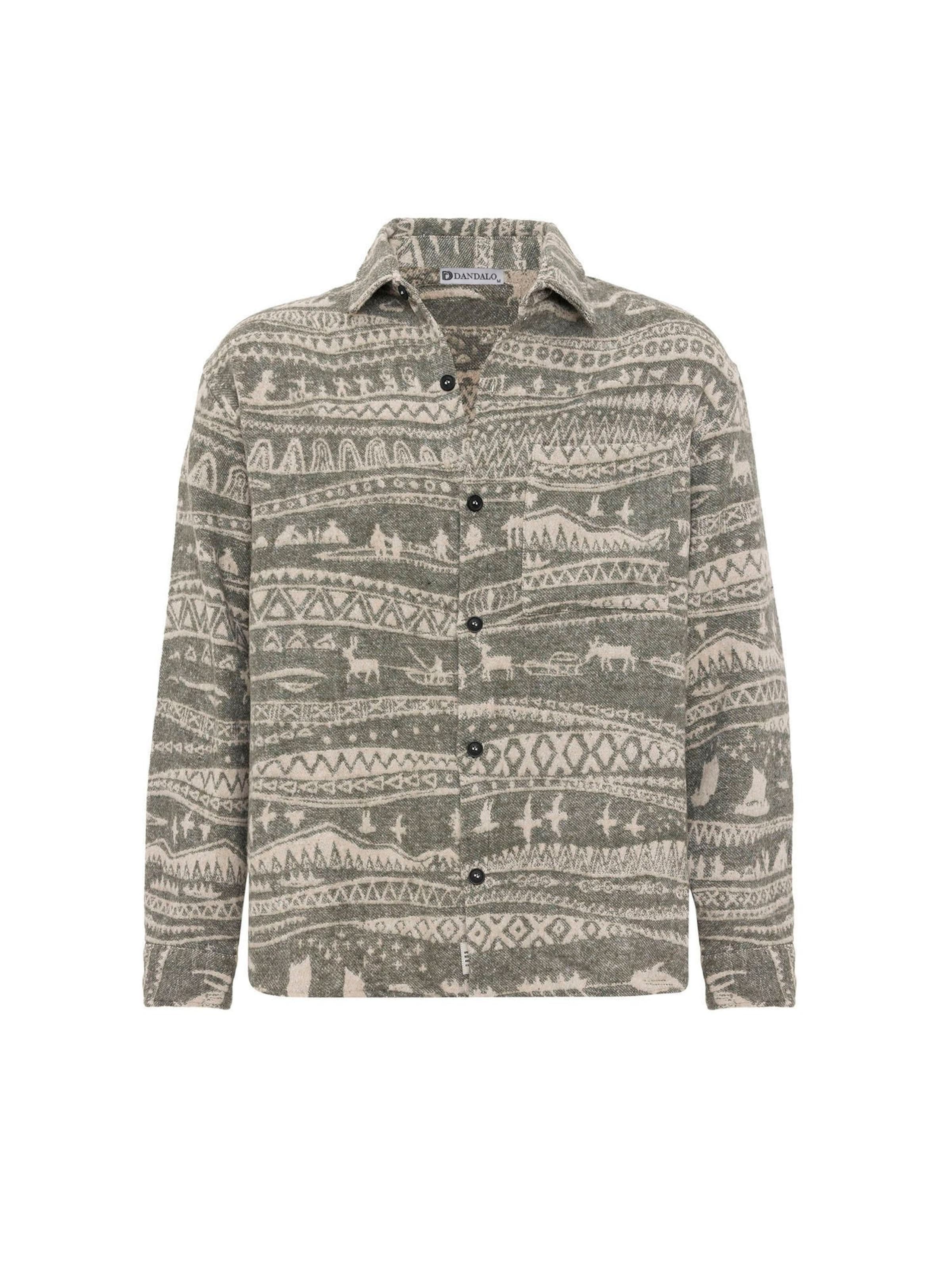 Dandalo Button Up Shirt in Green: front