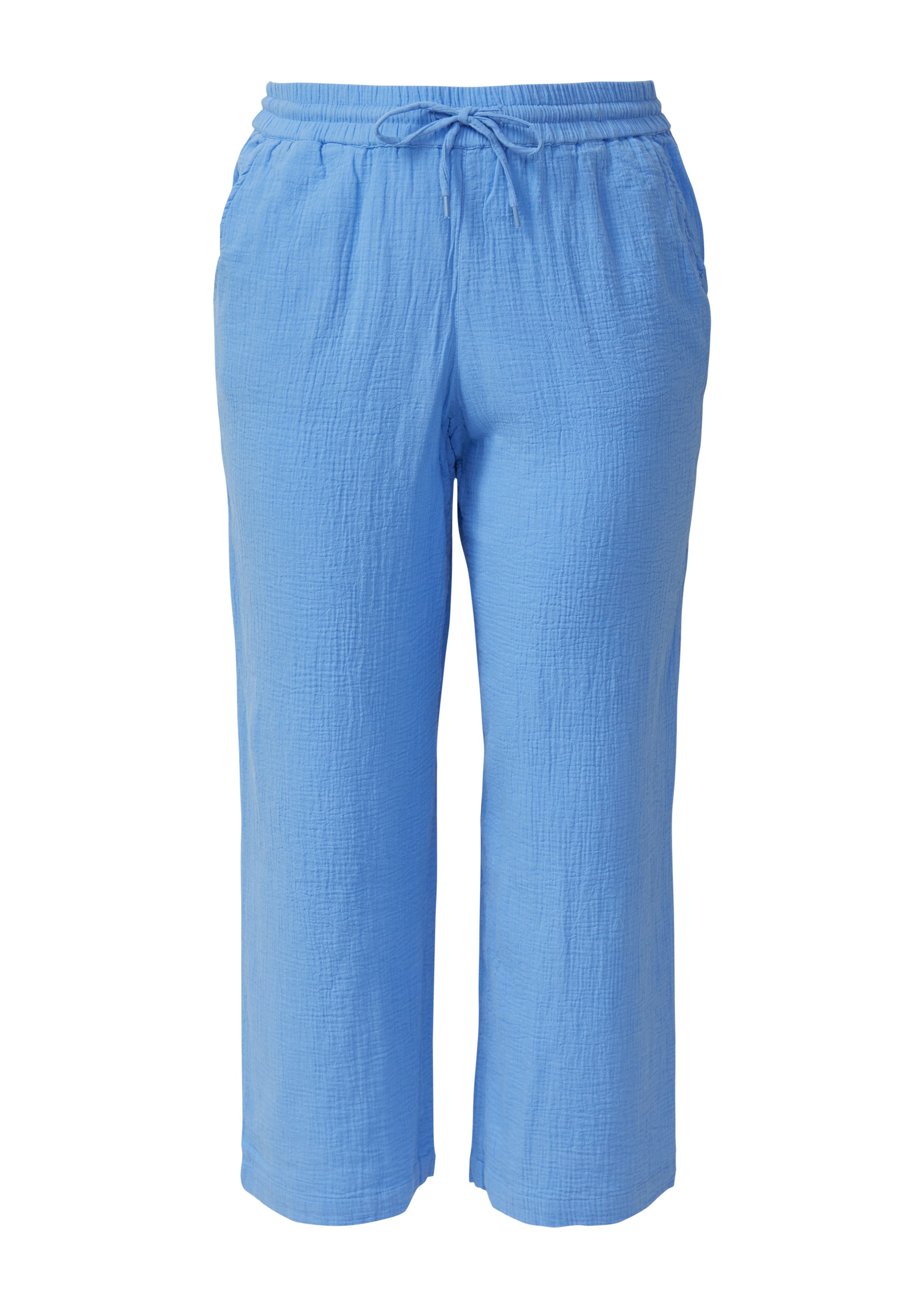 Wide Leg Pantalon QS en bleu : devant