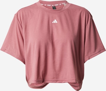 T-shirt fonctionnel 'Studio' ADIDAS PERFORMANCE en rose : devant