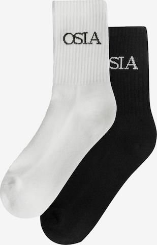 Chaussettes Osia en noir : devant