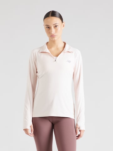 new balance - Camisa funcionais 'Essentials Space' em rosa: frente