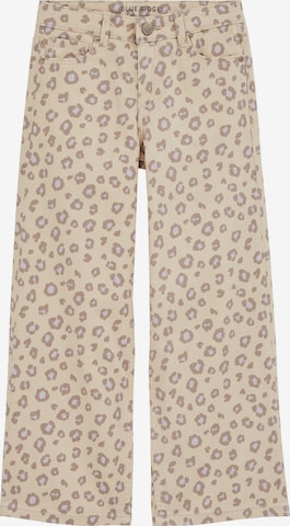 WE Fashion Wide Leg Housut värissä beige: etupuoli