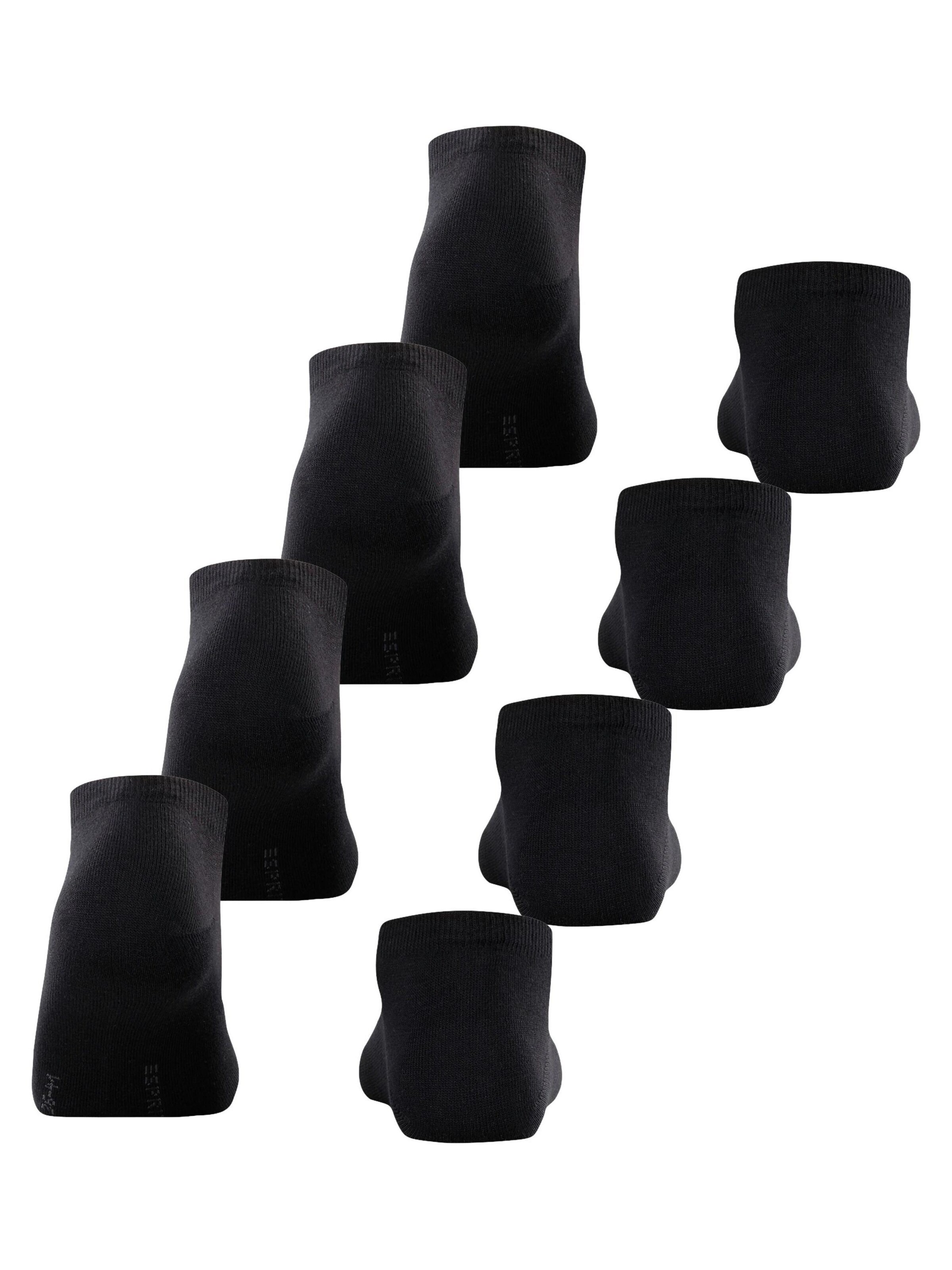ESPRIT Socken 'Solid 4-Pack'‌‌‌‌‌‌‌‌‌‌ in Schwarz