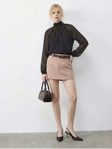 Bianco Lucci Bluse in Braun