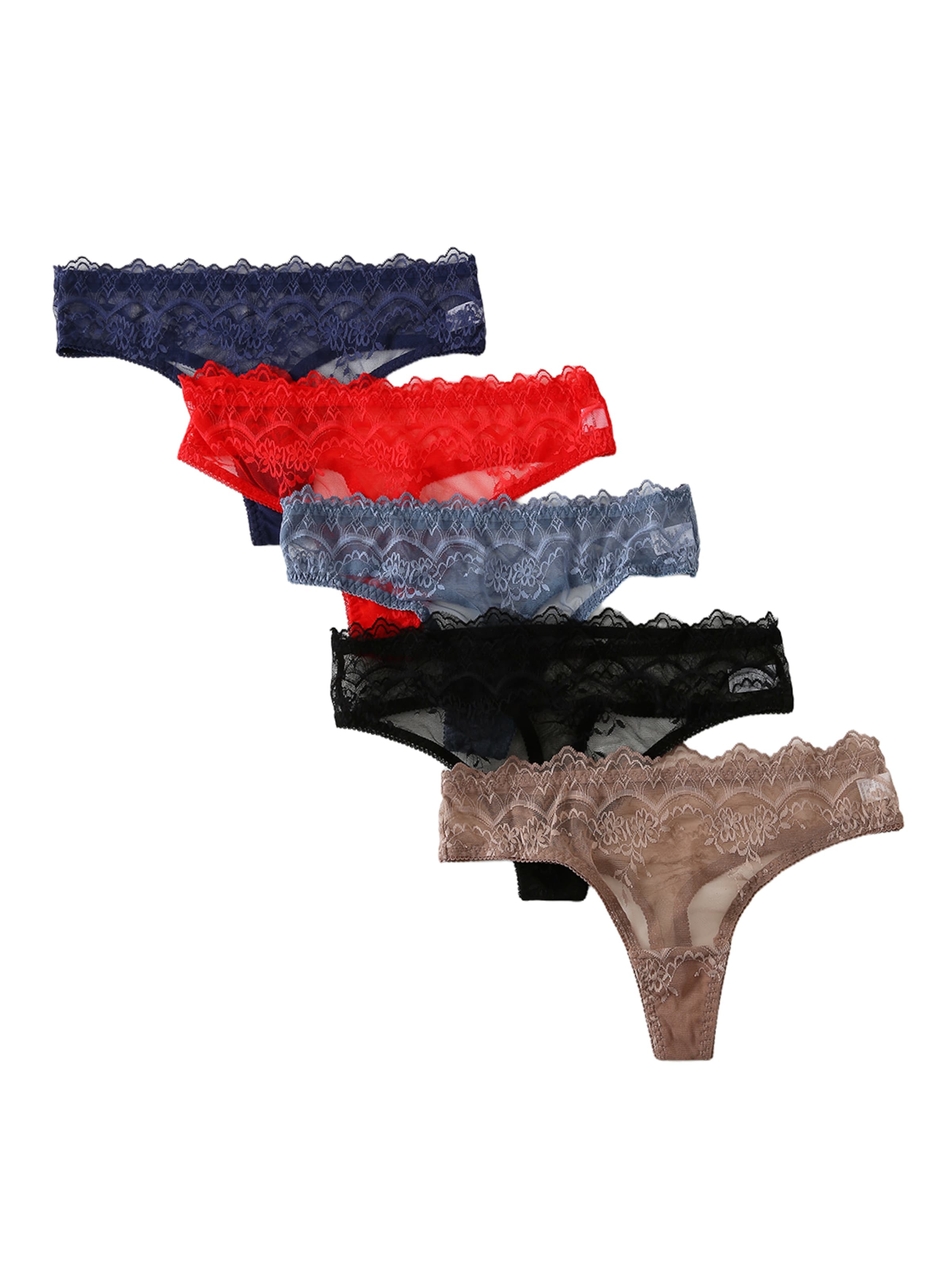 Emilie collection Thong in Beige: front