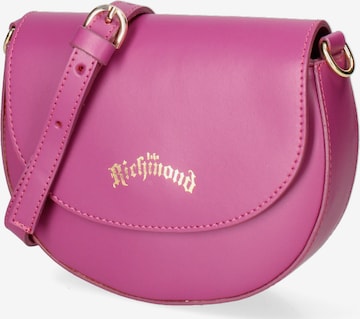 Borsa a tracolla di John Richmond in rosa: frontale