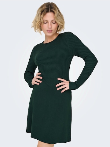 ONLY Kootud kleit 'ONLMISTY', värv roheline: eest vaates