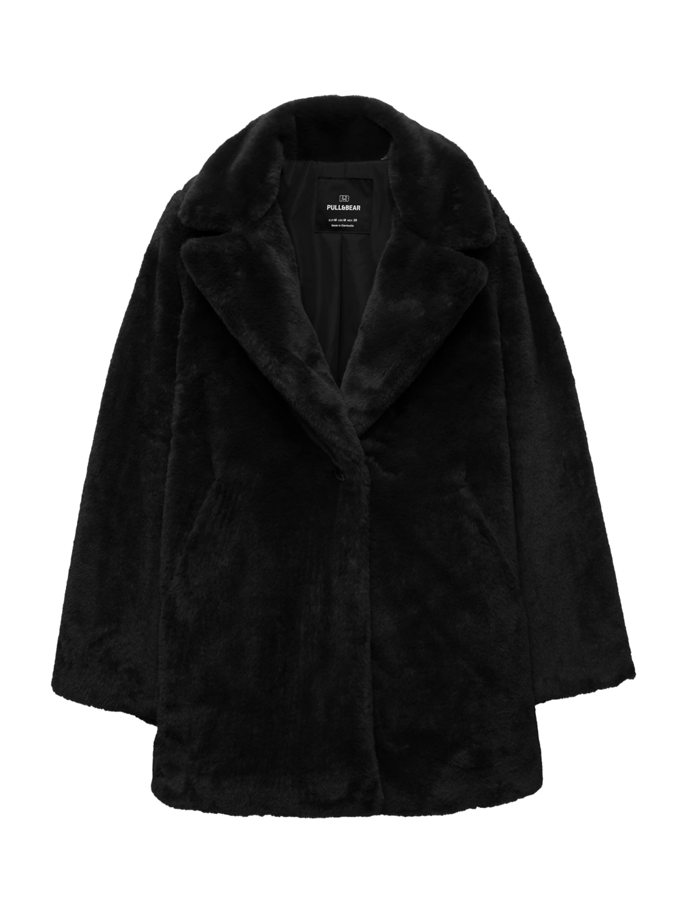 Cappotto di mezza stagione di Pull&Bear in nero: frontale