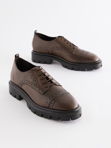 Next Lace-Up Shoes in Brown
