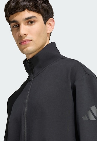 ADIDAS SPORTSWEAR Sport szabadidős dzsekik 'Soft Lux' - fekete