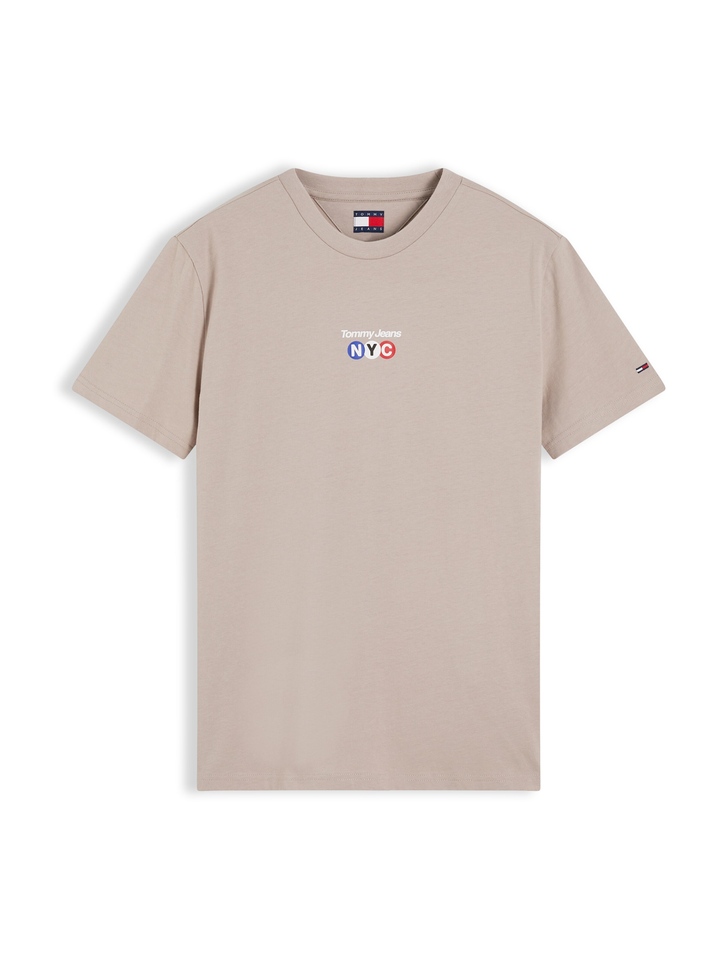 Tricou 'NYC' de la Tommy Jeans pe gri: față